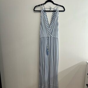 Blue Island Nautical Striped Dress